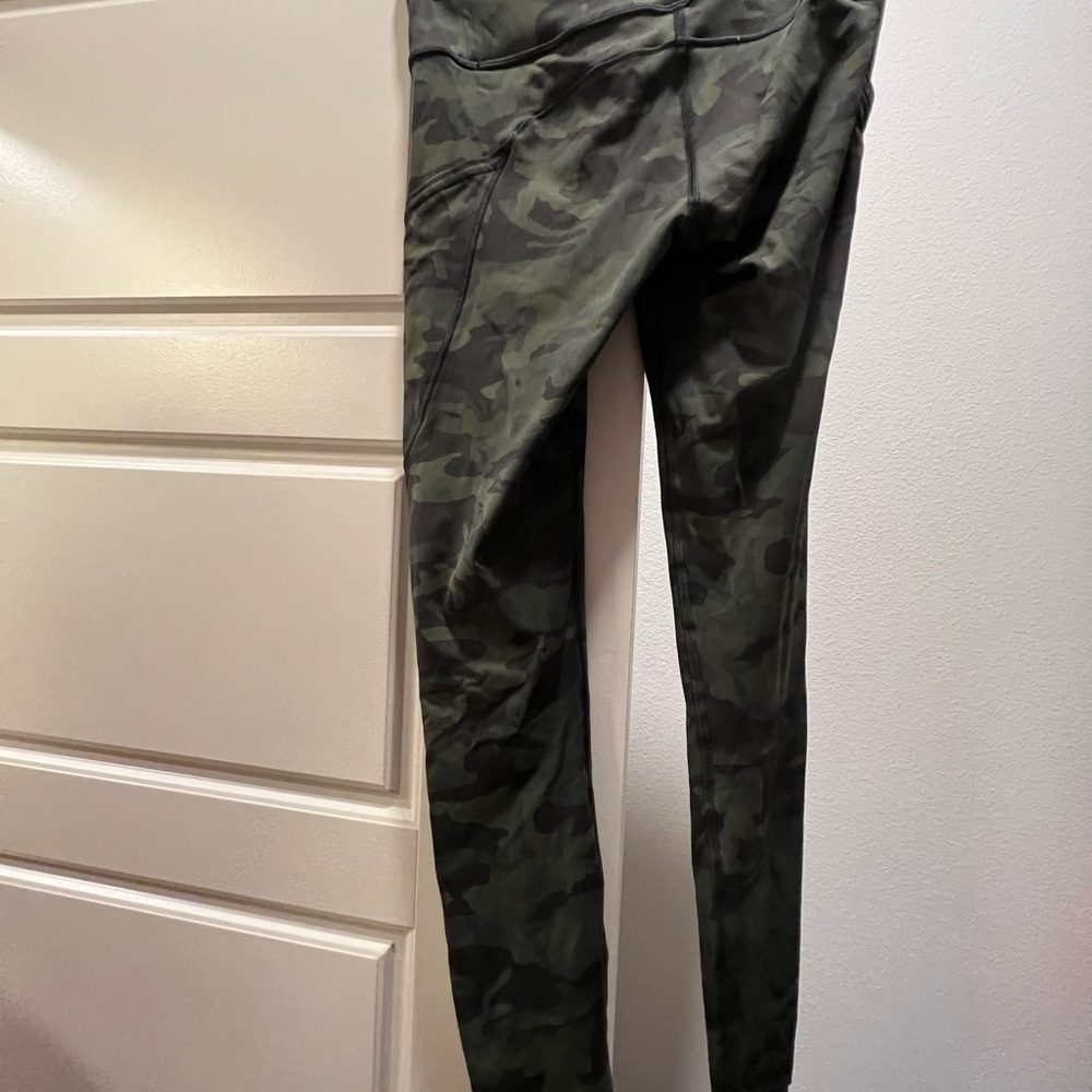 Lululemon Fast & Free Leggings with Pockets in Camo